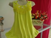 Blusa Visco lycra com Franjinha