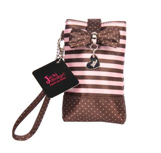 Porta Celular Rosa Bebê Listrado